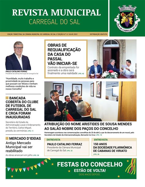 Revista Municipal Julho By C Mara Municipal Carregal Do Sal Issuu