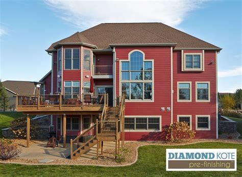 Red Siding With Tan Trim Red House Exterior Red Houses Exterior