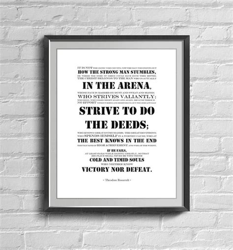 Printable Man In The Arena Quote