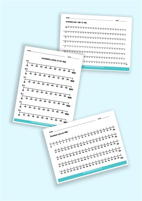 Free Printable Number Line To 100 Pdfs Freebie Finding Mom