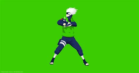 Boy White Hair Kakashi Hatake Anime Minimalist Naruto Wallpaper