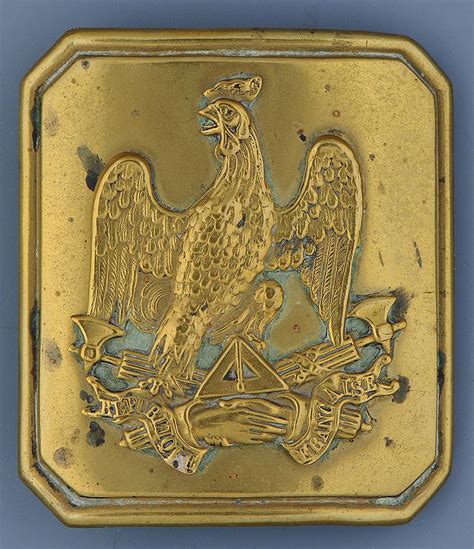 Plaque De Ceinturon D Officier D Infanterie Ou De La Garde Nationale