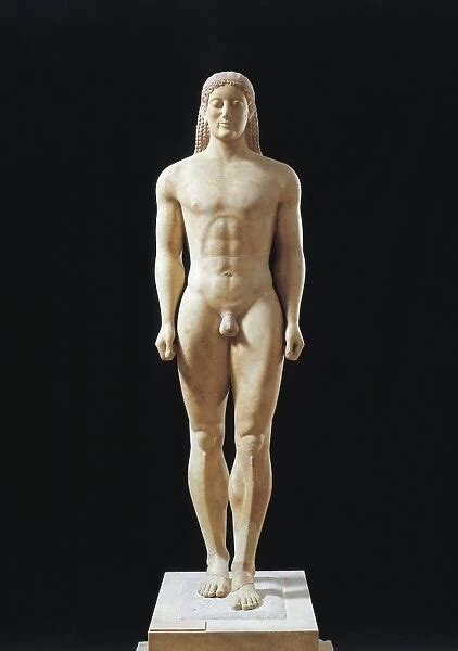 Greek Civilization Marble Statue Of Kouros Our Beautiful Wall Art And