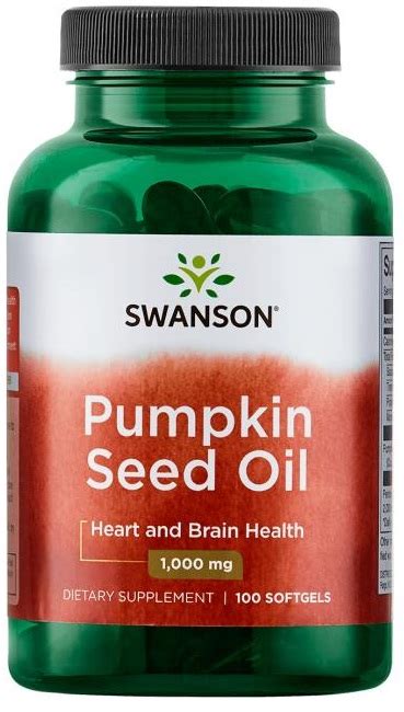 Swanson Pumpkin Seed Oil Mg Softgels E Vitamina Gr