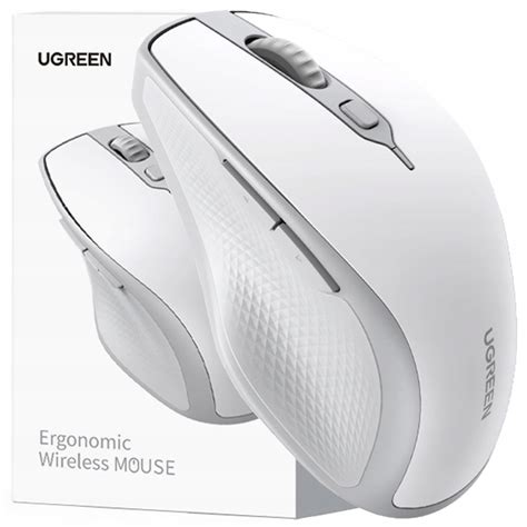 Bezprzewodowa Mysz Ugreen Mu Ergonomiczna Bluetooth Ghz Bia A