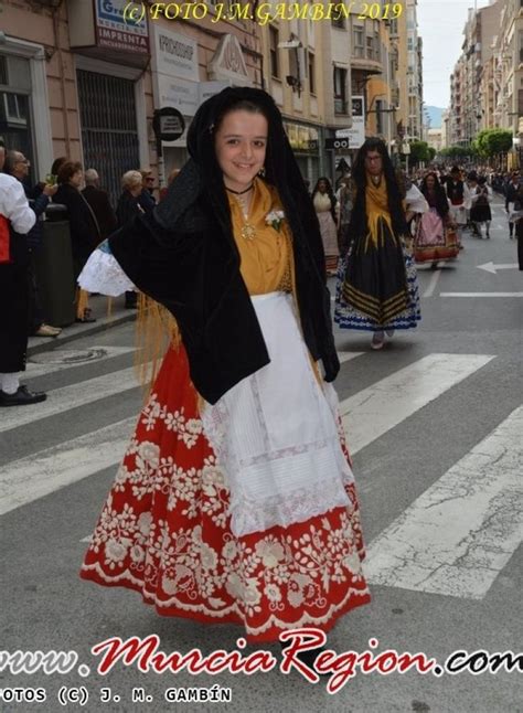 Fistas De La Primavera Murciana Traje Regional Moda Refajo