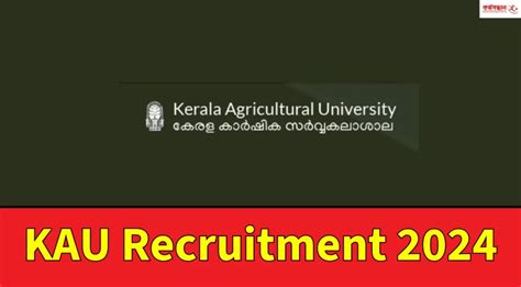 KAU Recruitment 2024 Apply For Assistant Professors Post