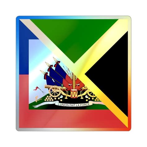 Haitian Jamaican Haiti Jamaica Ayiti Yard Flag Sticker Embellishments