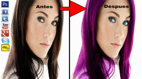 Tutorial Photoshop Cs Cambiar Los Ojos De Color Y El Cabello R Pido