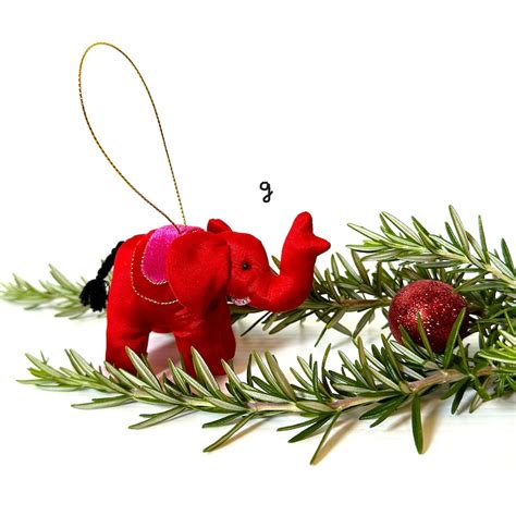 Elephant Ornament Etsy