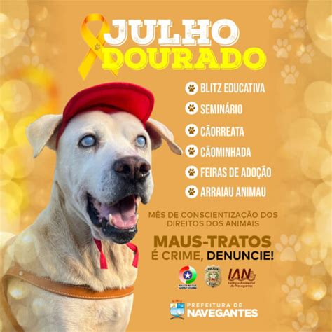 Campanha Julho Dourado seu amigo vale ouro inicia neste sábado 01