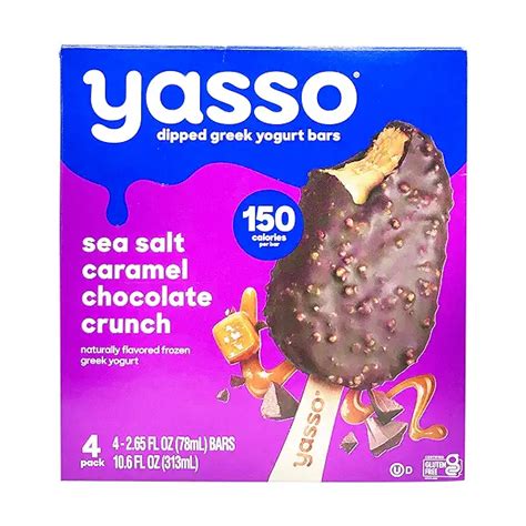 Yasso® Caramel Chocolate Crunch Frozen Greek Yogurt 4 Pack At Whole Foods Market