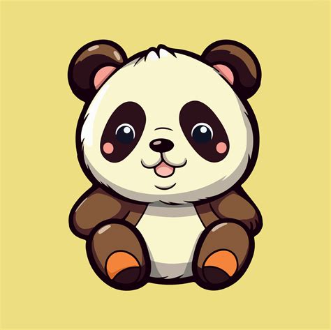 Cute panda drawing kawaii Funny Vector Illustration eps 10 23826025 ...