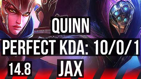 Quinn Vs Jax Top 10 0 1 7 Solo Kills Rank 8 Quinn Legendary 500