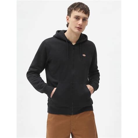 Dickies Oakport Zip Hoodie Ανδρική Ζακέτα Μαύρο Flag To Wear