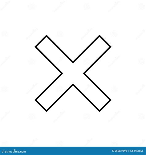 Image Of A Cross Sign Icon Logo Vector Design Stock Vector