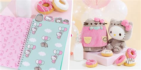 Hello Kitty X Pusheen Collaboration Sanrio Plush Lagoagriogobec