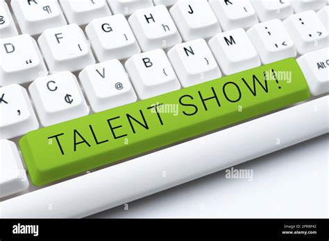 Writing Displaying Text Talent Show Business Approach Competition Of