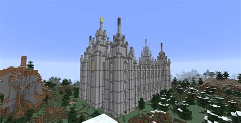 Salt Lake City Temple Minecraft Map