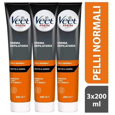 X Crema Depilatoria Veet For Men Silk Fresh Technology Per Uomo