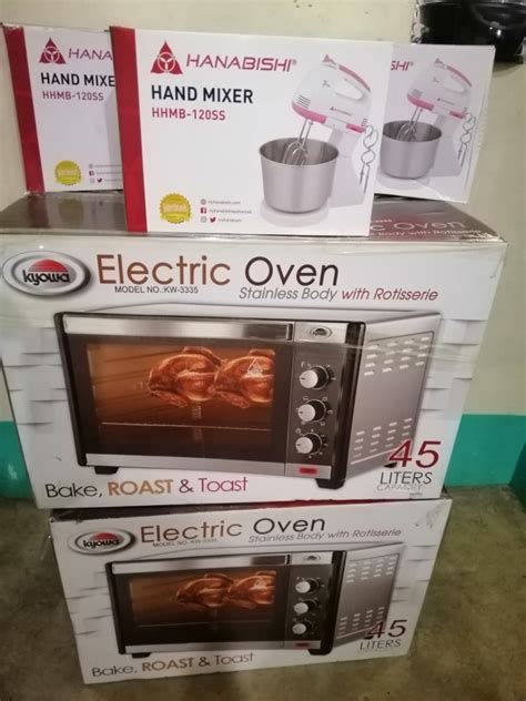 BUNDLE PROMO Kyowa 45l Electric Oven Hanabishi Hand Mixer Furniture