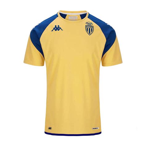 Maillot entraînement AS Monaco jaune bleu 2023 24 sur Foot fr