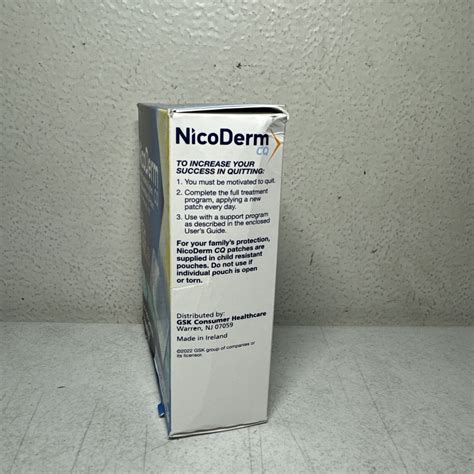 Nicoderm Cq Stop Smoking Aid Ct Patch Step Week Kit Exp