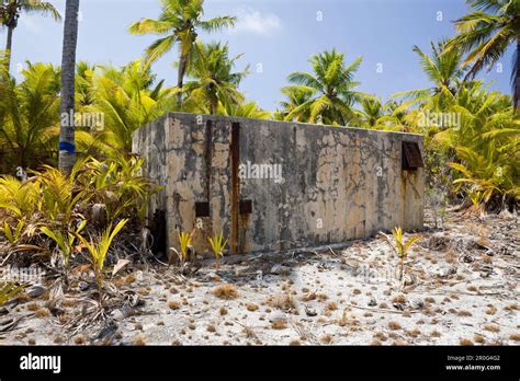 Old Bunker For Observation Of Nuclear Weapons Test Marshall Islands Bikini Atoll Micronesia