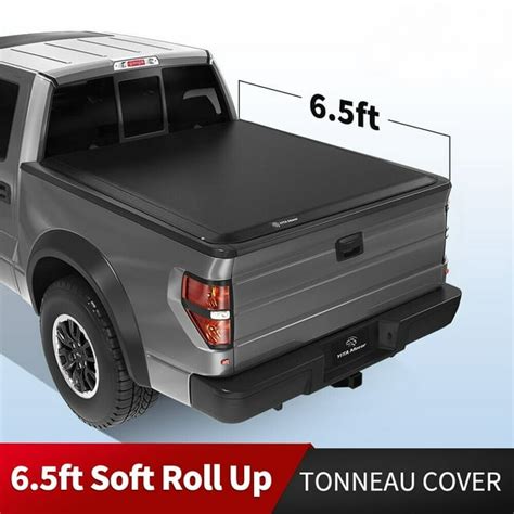 Free Shipping! RVNI 6.5 ft 78" Bed Soft Roll Up Truck Bed Tonneau Cover ...