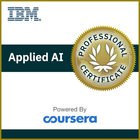 Ibm Applied Ai Professional Certificate Credly