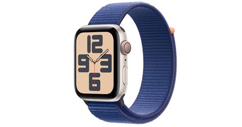 Buy Apple Watch Se Gps Cellular 44mm Starlight Aluminium Case With Ocean Blue Sport Loop