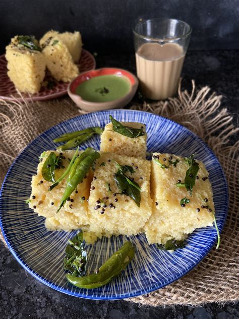 Khaman Dhokla In Microwave Savory Tales