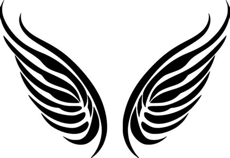 Premium Vector Angel Wings Minimalist And Flat Logo Vector Illustration