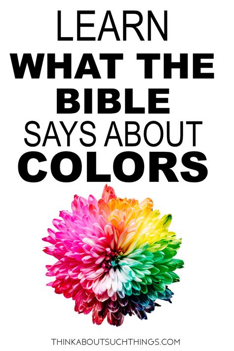 The Ultimate Guide To The Biblical Meaning Of Colors Artofit