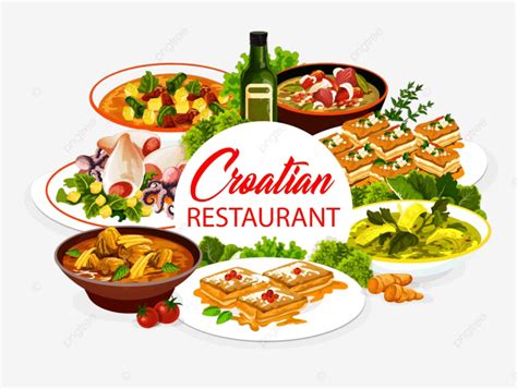 Croatian Cuisine Restaurant Food National Dishes Lunch And Kabachsky