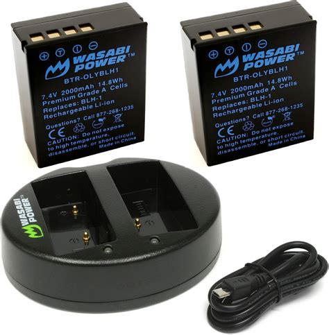 Amazon Wasabi Power Battery Pack And Dual Charger For Olympus