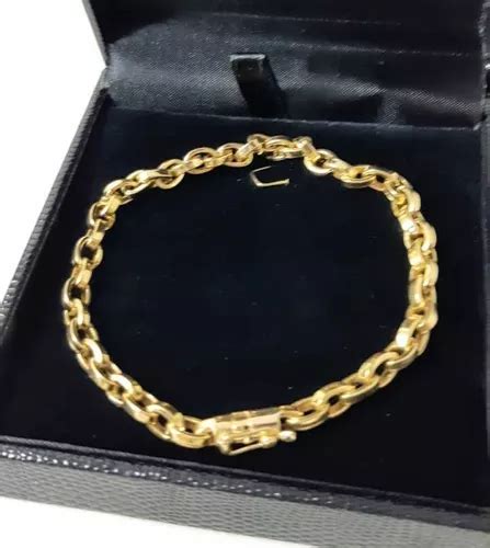 Pulseira Baguet Junta 7 Gramas 21cm Ouro18k Nota Fiscal