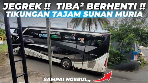 PANIK TEREKAM JELAS DETIK² BUS BERHENTI MENDADAK DITIKUNGAN TAJAM