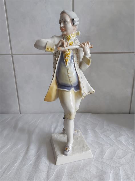 Hutschenreuther Porzellanfigur Flötenspieler Art déco Etsy de