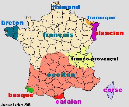 French Language Map