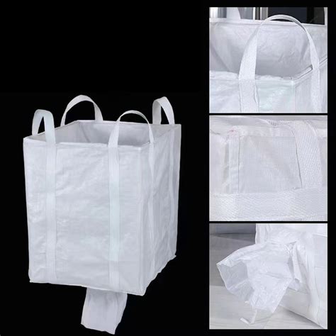 China Fibc Jumbo Bag With Loops Discharge Spout On The Bottom Open