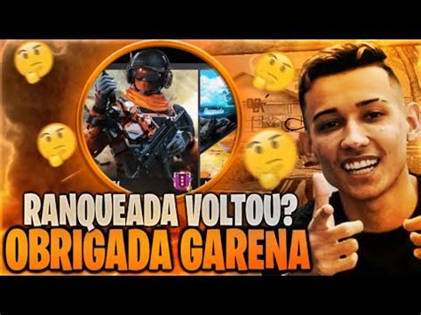 Finalmente As Ranqueadas Voltaram Ao Normal Freefire Youtube