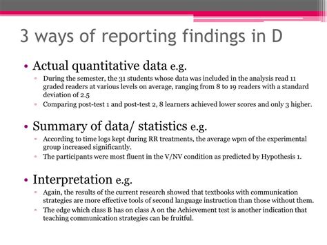 Ppt Relevance Of Findings In Results To Discussion Sections In Applied Linguistics Research