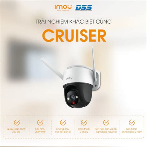 Camera IP Wifi PTZ 2MP IPC S22FP IMOU Cruiser Tặng thẻ nhớ 64Gb