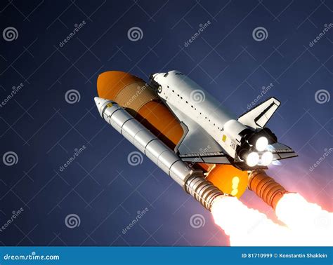 Space Shuttle Launch stock illustration. Illustration of atlantis ...