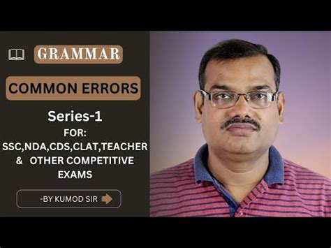 Common Errors Series 1 For SSC BANKS NDA CDS CLAT TEACHERS