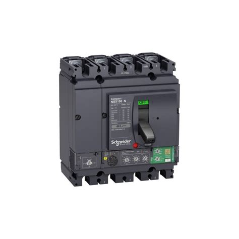 Circuit Breaker Compact NSX100N 50 KA At 415 VAC Micrologic 4 2 Vigi