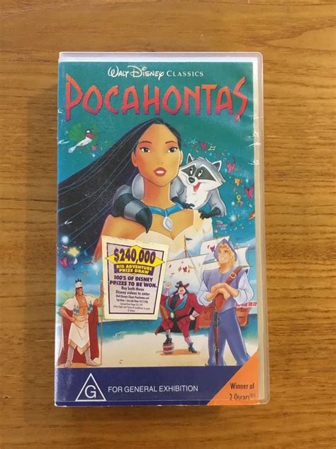 Walt Disney Masterpiece Pocahontas Vhs Walt Disney Black