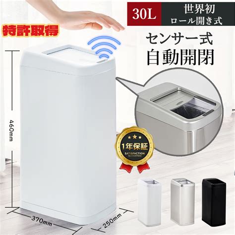 【楽天市場】即納 ゴミ箱 自動開閉 30l センサー 自動開閉ゴミ箱 30リットル ダストボックス ゴミ箱 ふた付き おしゃれ ごみ箱 自動