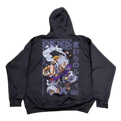 One Piece Hoodies Mecha Gear 5 Luffy Trendy Pullover Hoodie One Piece Store